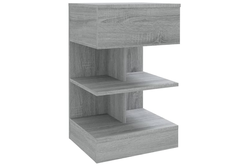 beBasic sengeborde 2 stk. 40x35x65 cm konstrueret træ grå sonoma-eg - GrÃ¥ - Møbler - Borde - Aflastningsbord - Sengebord