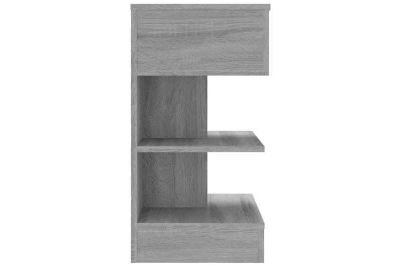 beBasic sengeborde 2 stk. 40x35x65 cm konstrueret træ grå sonoma-eg - GrÃ¥ - Møbler - Borde - Aflastningsbord - Sengebord