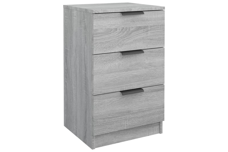 beBasic sengeborde 2 stk. 40x36x65 cm grå sonoma-eg - GrÃ¥ - Møbler - Borde - Aflastningsbord - Sengebord