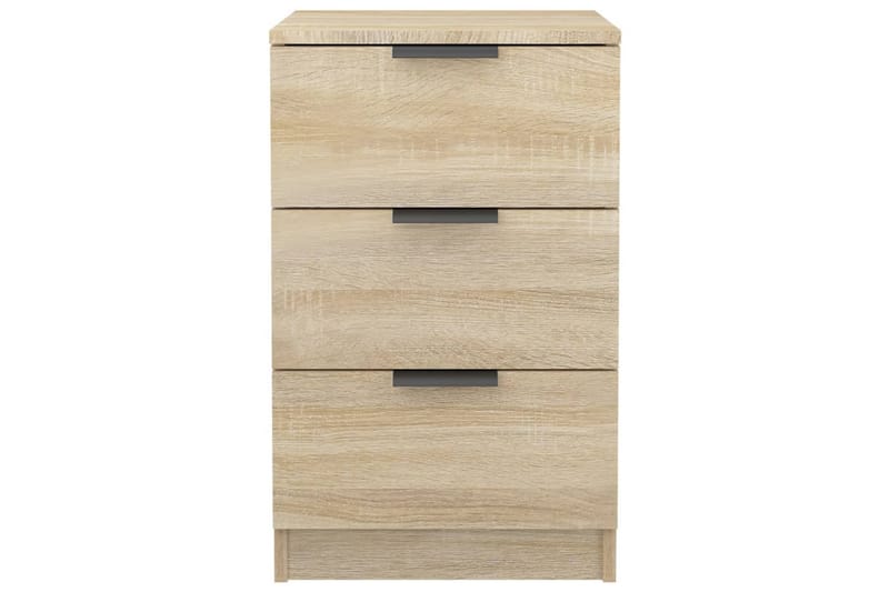 beBasic sengeborde 2 stk. 40x36x65 cm sonoma-eg - Brun - Møbler - Borde - Aflastningsbord - Sengebord