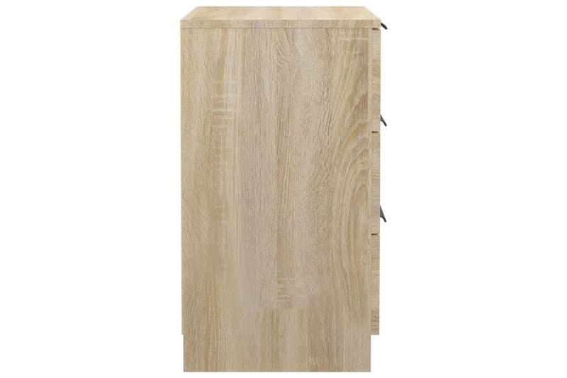 beBasic sengeborde 2 stk. 40x36x65 cm sonoma-eg - Brun - Møbler - Borde - Aflastningsbord - Sengebord