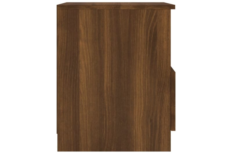beBasic sengeborde 2 stk. 40x40x50 cm konstrueret træ brunt egetræ - Brun - Sengebord