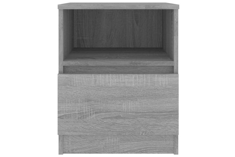beBasic sengeborde 2 stk. 40x40x50 cm konstrueret træ grå sonoma-eg - GrÃ¥ - Møbler - Borde - Aflastningsbord - Sengebord