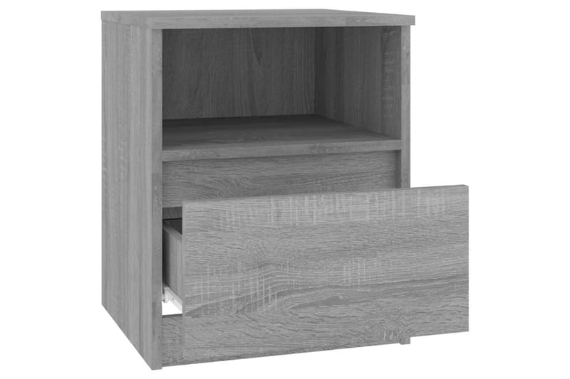 beBasic sengeborde 2 stk. 40x40x50 cm konstrueret træ grå sonoma-eg - GrÃ¥ - Møbler - Borde - Aflastningsbord - Sengebord