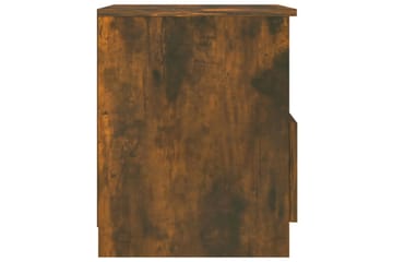 beBasic sengeborde 2 stk. 40x40x50 cm konstrueret træ røget egetræ - Brun - Møbler - Borde - Aflastningsbord - Sengebord