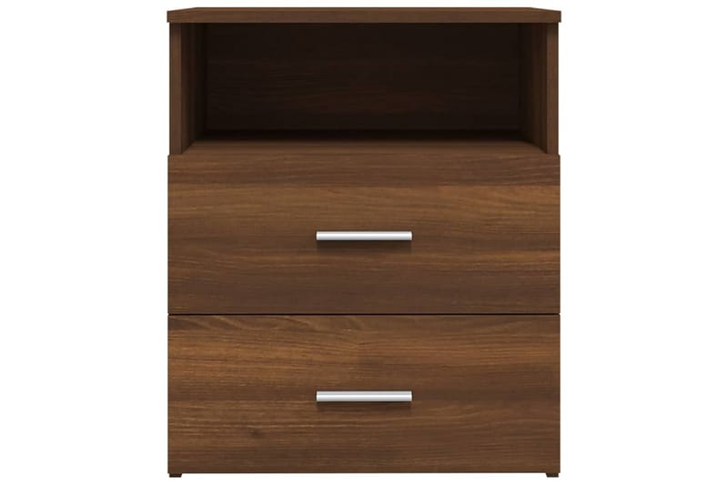 beBasic sengeborde 2 stk. 50x32x60 cm brun egetræsfarve - Brun - Møbler - Borde - Aflastningsbord - Sengebord