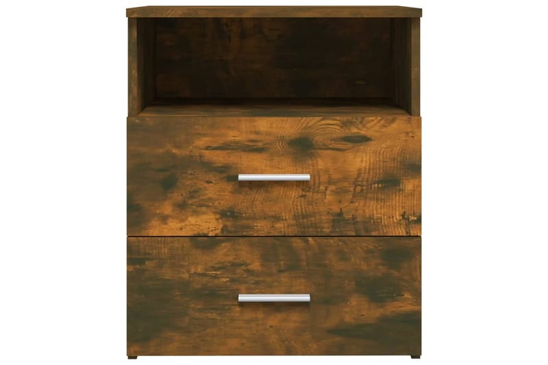 beBasic sengeborde 2 stk. 50x32x60 cm røget egetræsfinish - Brun - Møbler - Borde - Aflastningsbord - Sengebord