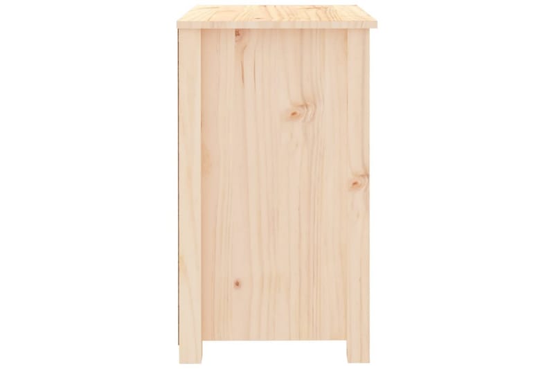 beBasic sengeborde 2 stk. 50x35x61,5 cm massivt fyrretræ - Brun - Møbler - Borde - Aflastningsbord - Sengebord