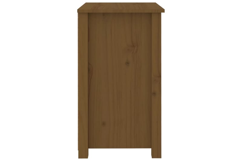 beBasic sengeborde 2 stk. 50x35x61,5 cm massivt fyrretræ gyldenbrun - Brun - Sengebord