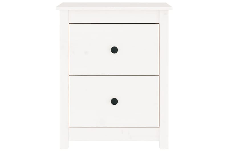 beBasic sengeborde 2 stk. 50x35x61,5 cm massivt fyrretræ hvid - Hvid - Møbler - Borde - Aflastningsbord - Sengebord