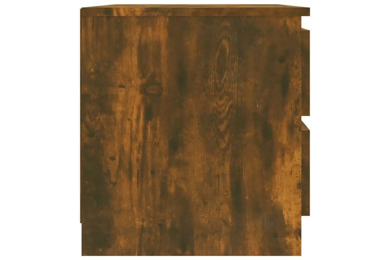 beBasic sengeborde 2 stk. 50x39x43,5 cm konstrueret træ røget egetræ - Brun - Sengebord