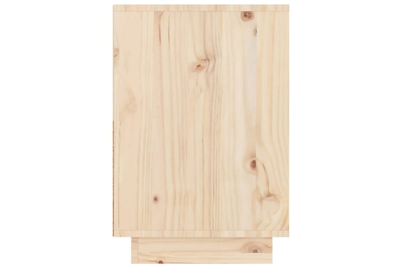 beBasic sengeborde 2 stk. 60x34x51 cm massivt fyrretræ - Brun - Sengebord