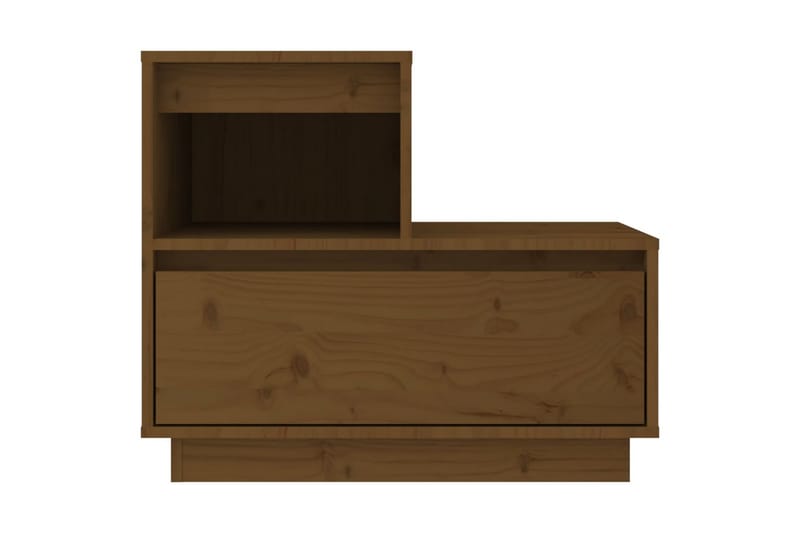 beBasic sengeborde 2 stk. 60x34x51 cm massivt fyrretræ gyldenbrun - Brun - Møbler - Borde - Aflastningsbord - Sengebord