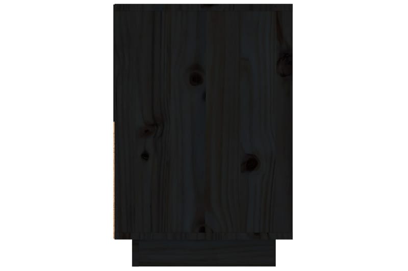beBasic sengeborde 2 stk. 60x34x51 cm massivt fyrretræ sort - Sort - Møbler - Borde - Aflastningsbord - Sengebord
