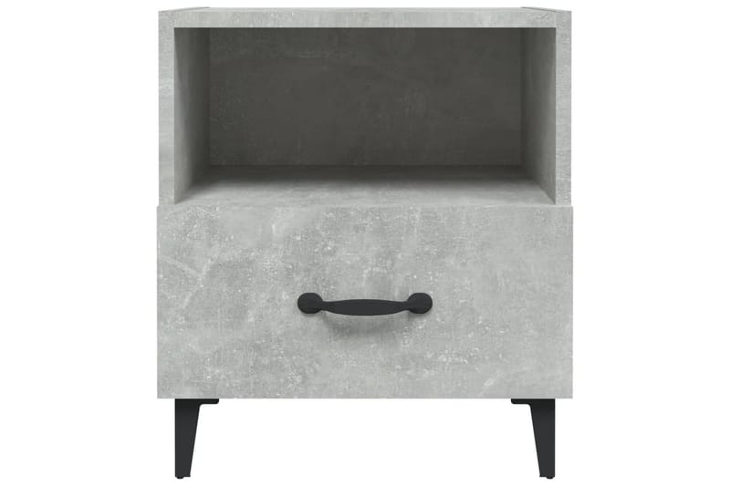 beBasic sengeborde 2 stk. konstrueret træ betongrå - GrÃ¥ - Møbler - Borde - Aflastningsbord - Sengebord
