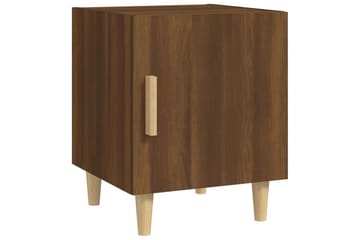 beBasic sengeborde 2 stk. konstrueret træ brun egetræsfarve - Brun - Møbler - Borde - Aflastningsbord - Sengebord