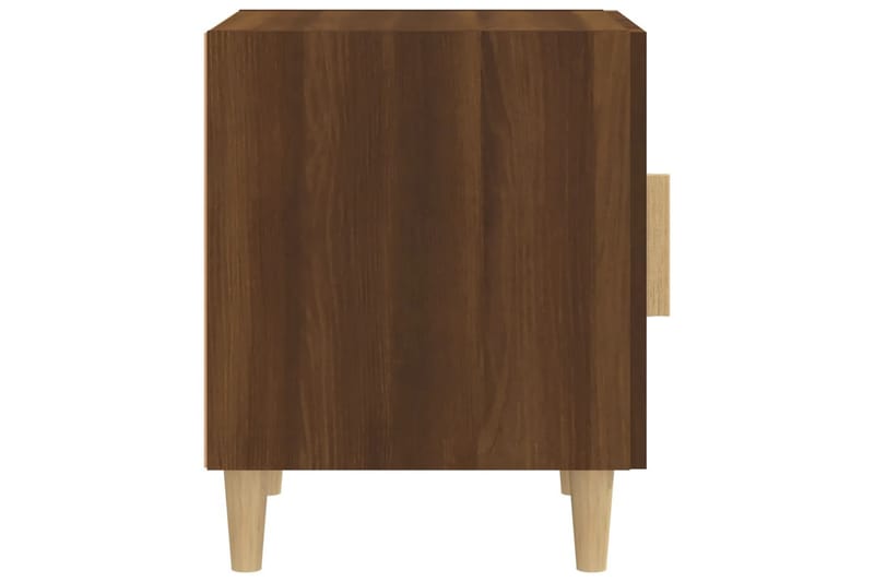 beBasic sengeborde 2 stk. konstrueret træ brun egetræsfarve - Brun - Sengebord
