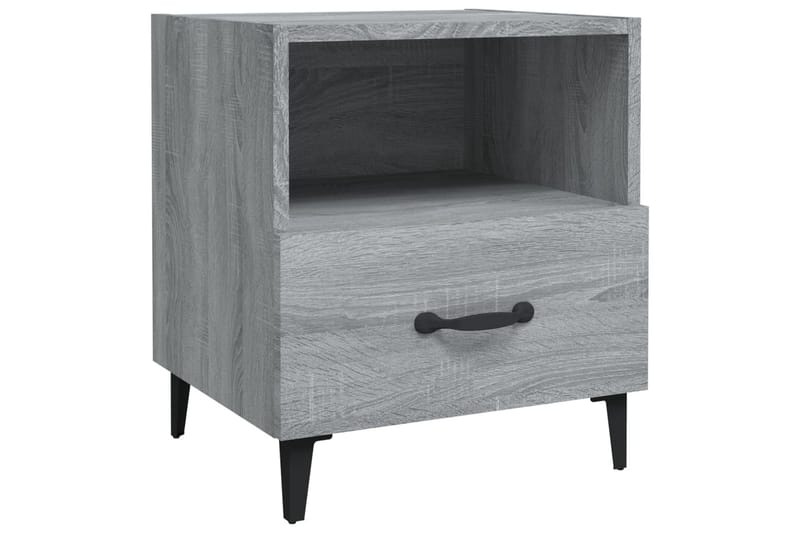 beBasic sengeborde 2 stk. konstrueret træ grå sonoma-eg - GrÃ¥ - Møbler - Borde - Aflastningsbord - Sengebord
