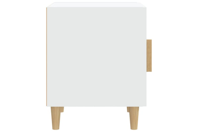 beBasic sengeborde 2 stk. konstrueret træ hvid - Hvid - Møbler - Borde - Aflastningsbord - Sengebord
