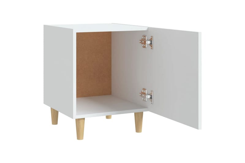 beBasic sengeborde 2 stk. konstrueret træ hvid - Hvid - Møbler - Borde - Aflastningsbord - Sengebord
