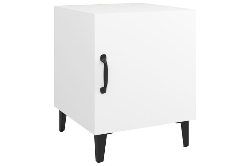 beBasic sengeborde 2 stk. konstrueret træ hvid - Hvid - Møbler - Borde - Aflastningsbord - Sengebord