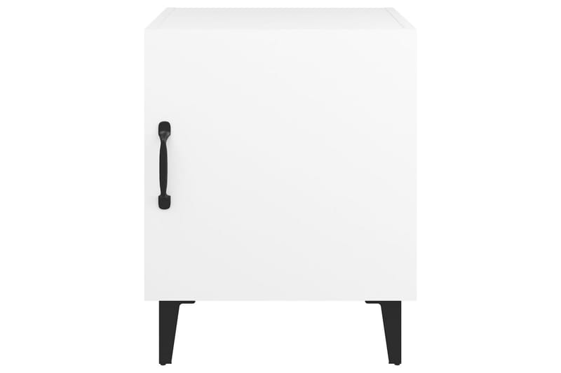 beBasic sengeborde 2 stk. konstrueret træ hvid - Hvid - Møbler - Borde - Aflastningsbord - Sengebord