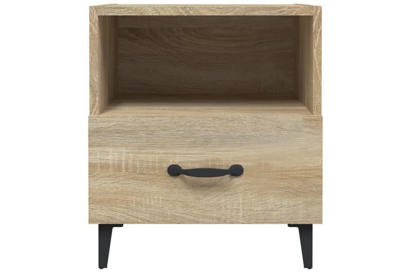 beBasic sengeborde 2 stk. konstrueret træ sonoma-eg - Brun - Møbler - Borde - Aflastningsbord - Sengebord