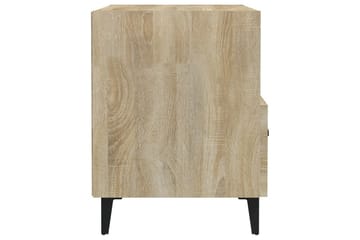 beBasic sengeborde 2 stk. konstrueret træ sonoma-eg - Brun - Møbler - Borde - Aflastningsbord - Sengebord