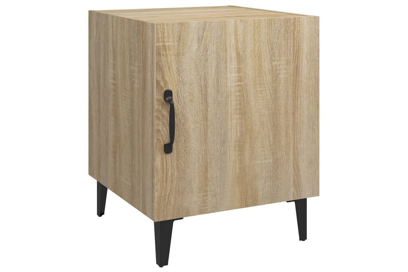 beBasic sengeborde 2 stk. konstrueret træ sonoma-eg - Brun - Møbler - Borde - Aflastningsbord - Sengebord