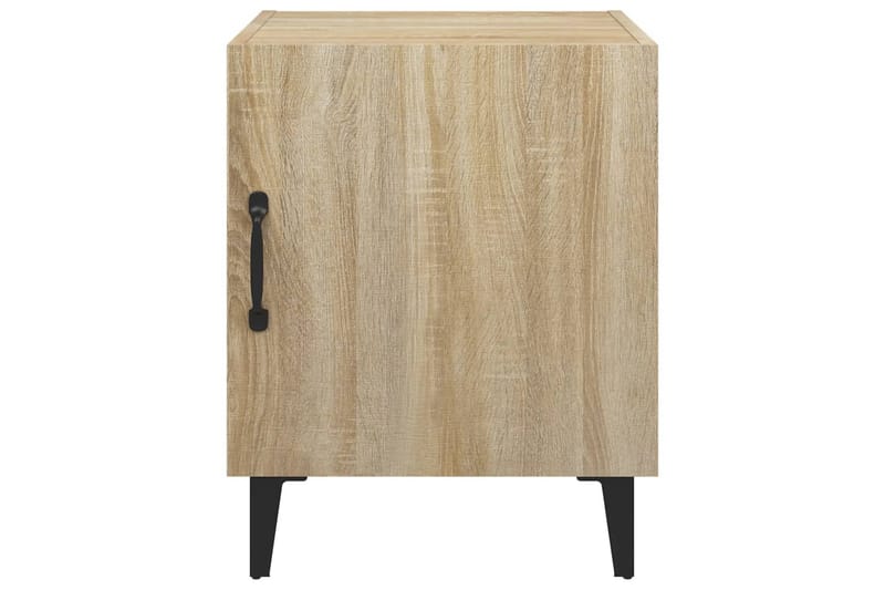 beBasic sengeborde 2 stk. konstrueret træ sonoma-eg - Brun - Møbler - Borde - Aflastningsbord - Sengebord