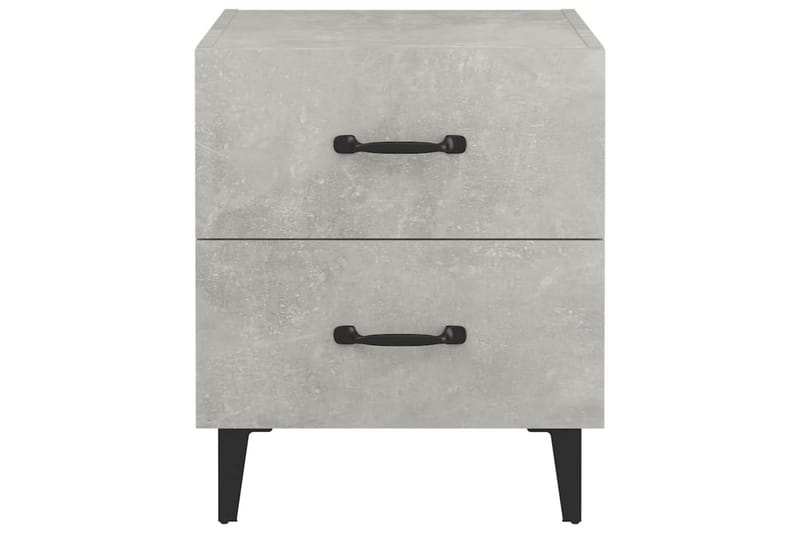 beBasic sengeborde 40x35x47,5 cm 2 stk. betongrå - GrÃ¥ - Møbler - Borde - Aflastningsbord - Sengebord