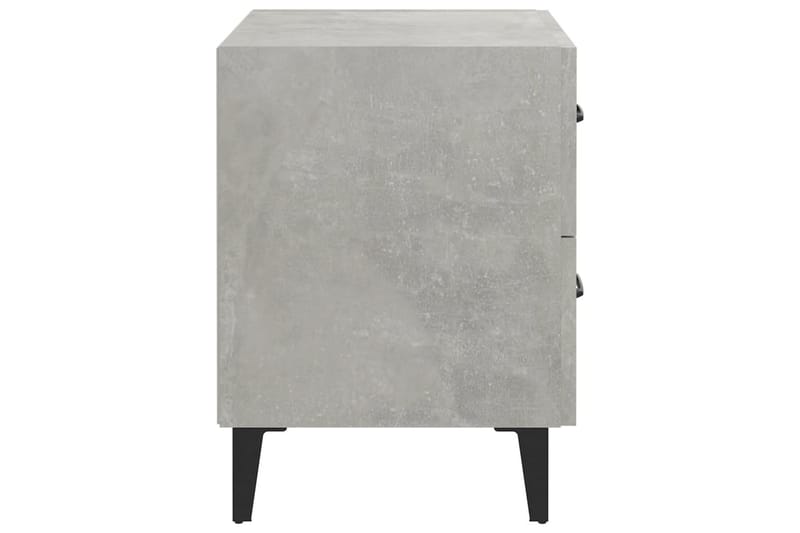 beBasic sengeborde 40x35x47,5 cm 2 stk. betongrå - GrÃ¥ - Møbler - Borde - Aflastningsbord - Sengebord