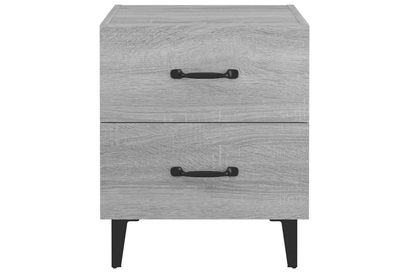 beBasic sengeborde 40x35x47,5 cm 2 stk. grå sonoma-eg - GrÃ¥ - Møbler - Borde - Aflastningsbord - Sengebord