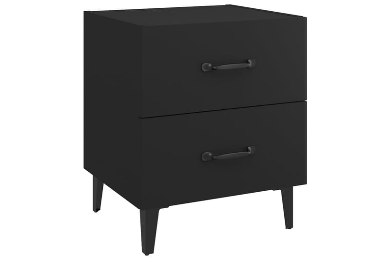beBasic sengeborde 40x35x47,5 cm 2 stk. sort - Sort - Møbler - Borde - Aflastningsbord - Sengebord