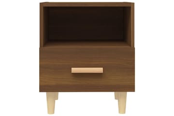 beBasic sengeborde 40x35x47 cm 2 stk. brun egetræsfarve - Brun - Møbler - Borde - Aflastningsbord - Sengebord