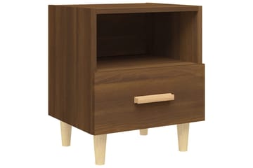 beBasic sengeborde 40x35x47 cm 2 stk. brun egetræsfarve - Brun - Møbler - Borde - Aflastningsbord - Sengebord