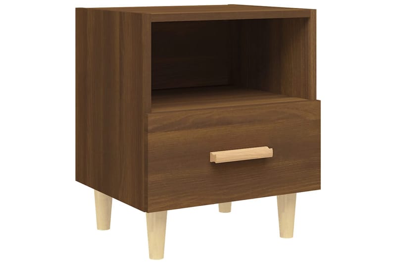 beBasic sengeborde 40x35x47 cm 2 stk. brun egetræsfarve - Brun - Møbler - Borde - Aflastningsbord - Sengebord