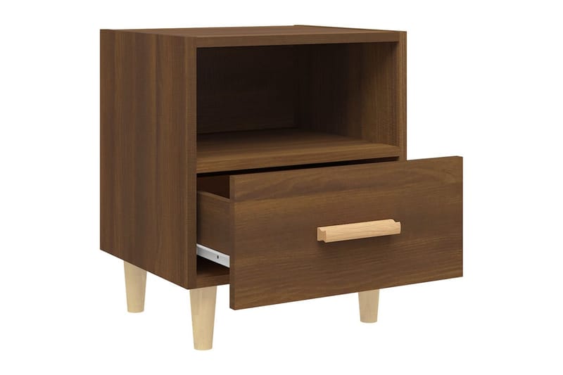 beBasic sengeborde 40x35x47 cm 2 stk. brun egetræsfarve - Brun - Møbler - Borde - Aflastningsbord - Sengebord