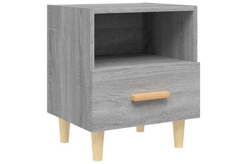 beBasic sengeborde 40x35x47 cm 2 stk. grå sonoma-eg - GrÃ¥ - Møbler - Borde - Aflastningsbord - Sengebord