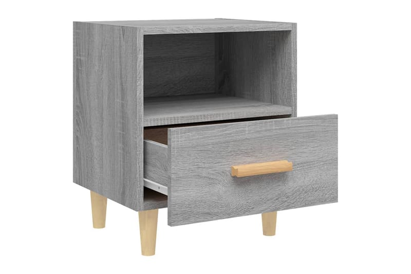 beBasic sengeborde 40x35x47 cm 2 stk. grå sonoma-eg - GrÃ¥ - Møbler - Borde - Aflastningsbord - Sengebord