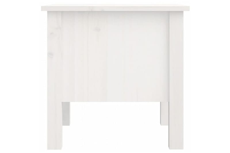 beBasic sidebord 40x40x39 cm massivt fyrretræ hvid - Hvid - Lampebord - Bakkebord & små borde