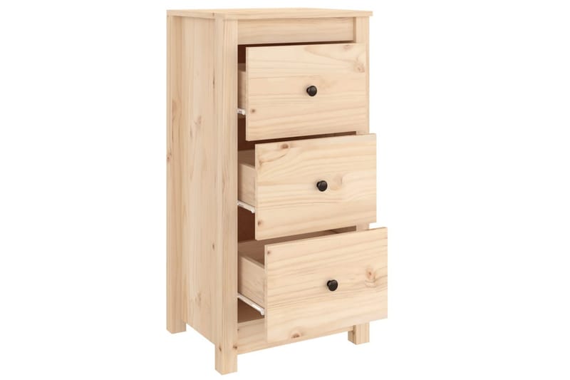 beBasic skænk 40x35x80 cm massivt fyrretræ - Brun - Møbler - Borde - Aflastningsbord - Lampebord