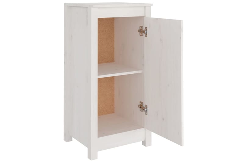 beBasic skænke 2 stk. 40x35x80 cm massivt fyrretræ hvid - Hvid - Møbler - Borde - Aflastningsbord - Lampebord