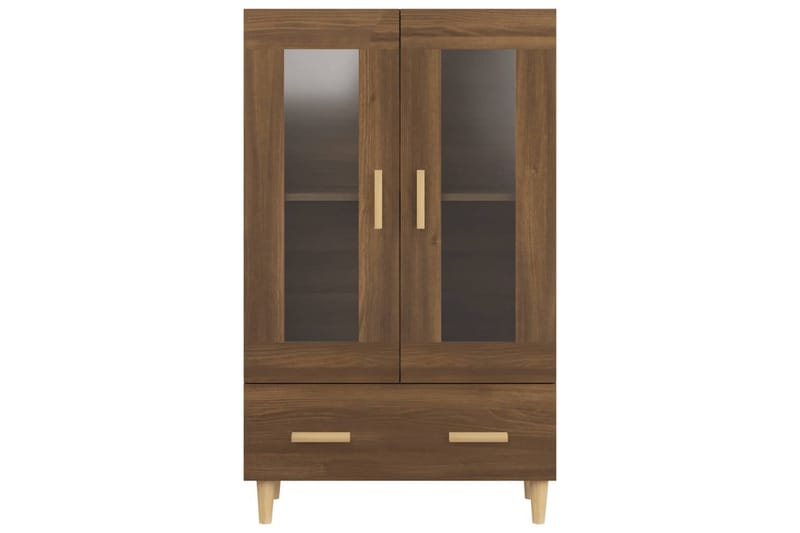 beBasic skab 70x31x115 cm konstrueret træ brun egetræ - Brun - Møbler - Borde - Aflastningsbord - Lampebord