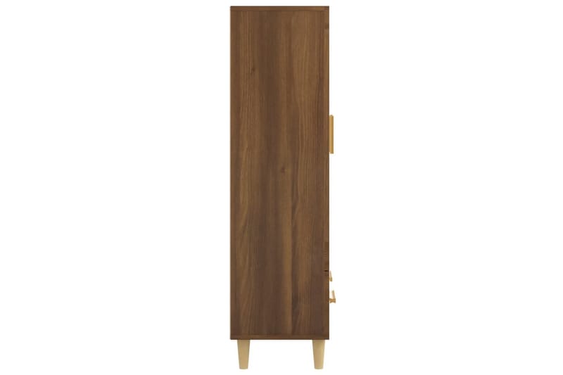 beBasic skab 70x31x115 cm konstrueret træ brun egetræ - Brun - Møbler - Borde - Aflastningsbord - Lampebord