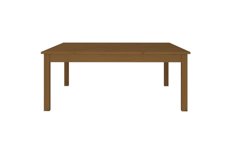 beBasic sofabord 100x100x40 cm massivt fyrretræ gyldenbrun - Brun - Møbler - Borde - Aflastningsbord - Lampebord