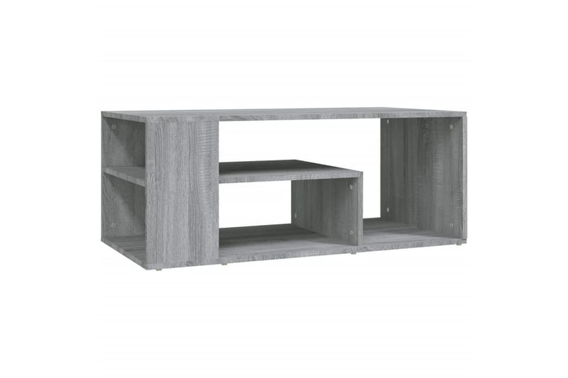 beBasic sofabord 100x50x40 cm konstrueret træ grå sonoma-eg - GrÃ¥ - Møbler - Borde - Aflastningsbord - Lampebord