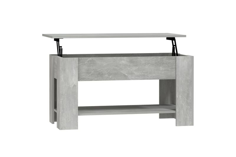 beBasic sofabord 101x49x52 cm konstrueret træ betongrå - GrÃ¥ - Møbler - Borde - Aflastningsbord - Lampebord