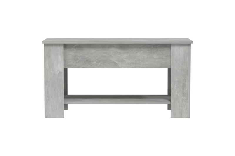 beBasic sofabord 101x49x52 cm konstrueret træ betongrå - GrÃ¥ - Møbler - Borde - Aflastningsbord - Lampebord