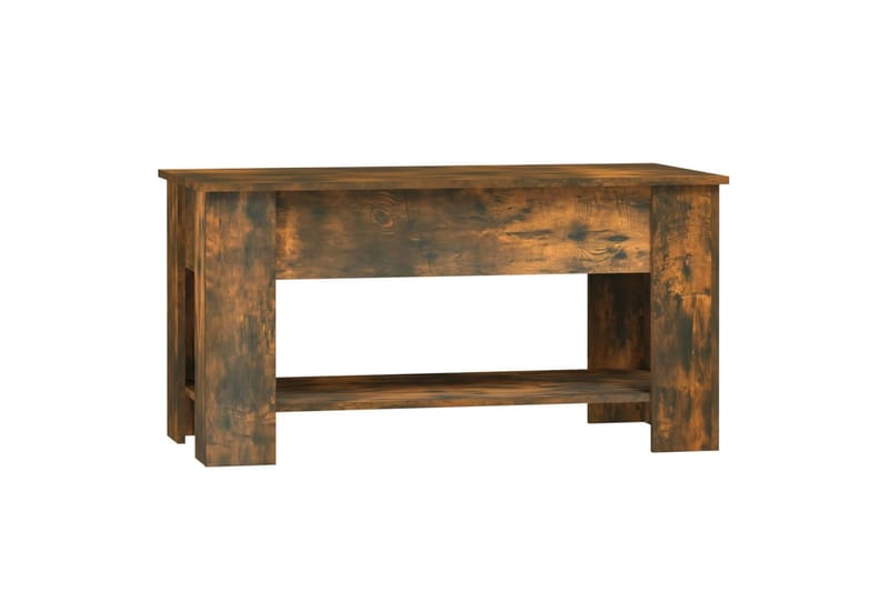 beBasic sofabord 101x49x52 cm konstrueret træ røget egetræsfarve - Brun - Møbler - Borde - Aflastningsbord - Lampebord